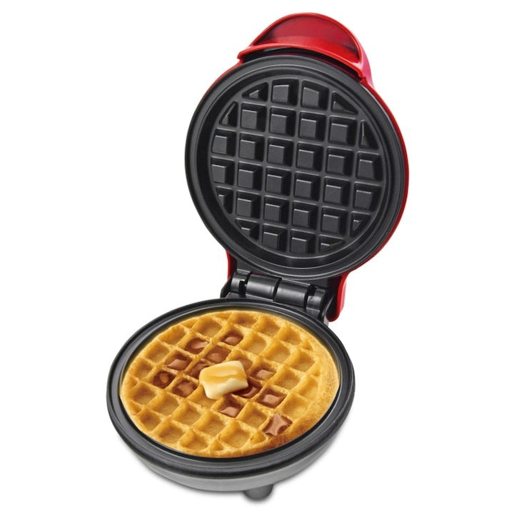 Aparat Waffles RAF R.2220 350W, Plăci Antiaderente, Roșu, Compact