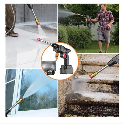 Aparat jet apa înaltă presiune auto – portabil, cu baterie reîncărcabilă