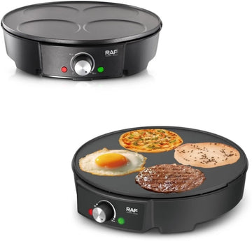 Aparat pancakes electric RAF 1200W 4 forme antiaderent mic deju
