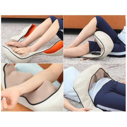 Aparat Masaj Cervical Shiatsu cu Infraroșu 24W, pentru Gât/Umeri/Spate, 220V/12V