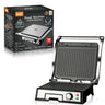 Grill Electric RAF R.2687 2000W pentru Sandvisuri & Steak, Placi Antiaderente, Incălzire Dubla