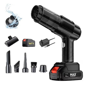 Aspirator 6 in 1 Fara Fir 100W cu HEPA – Aspirare, Suflare, Vidare, Portabil pentru Casa, Masina & Birou, Negru