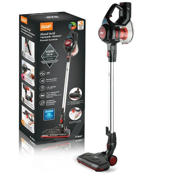 Aspirator Vertical Fara Fir Portabil RAF R8667 2 in 1, 100W Brushless, HEPA, LED – Autonomie 60 min