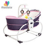 Balansoar 5 in 1 MASTELA cu Vibratii si Melodii, Transformabil Landou/Scaun Copii, Mov
