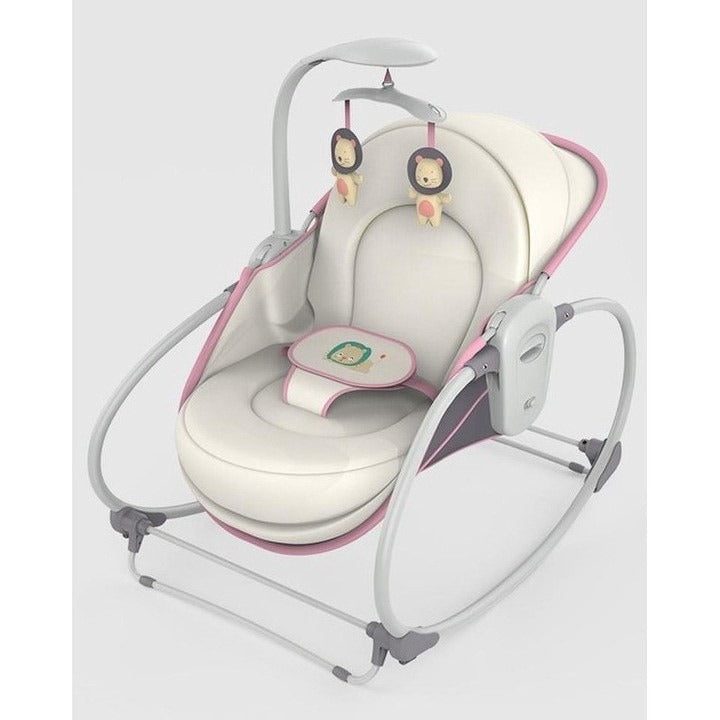 Balansoar 5 in 1 MASTELA cu Vibrații și Melodii, Transformabil Landou/Scaun Copii, Mov