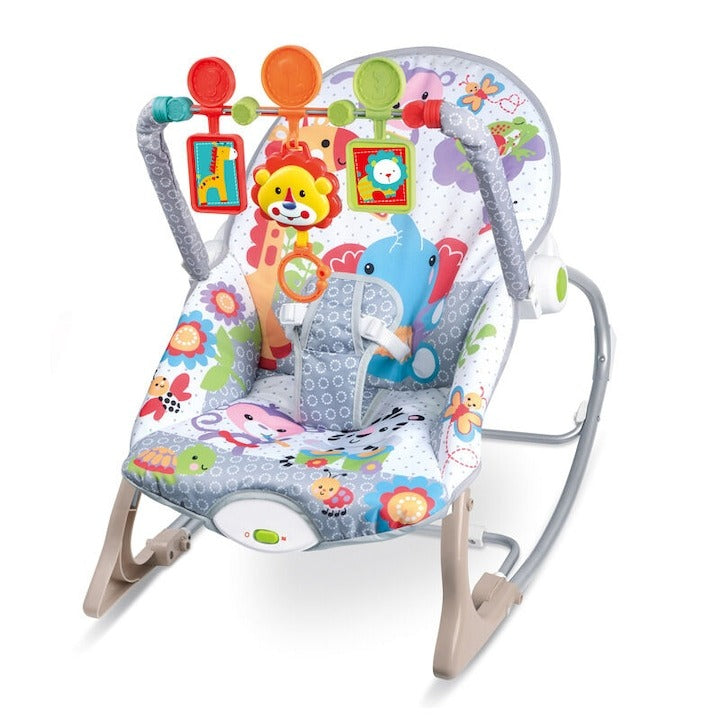 Balansoar Pepita cu Vibrații și Muzică pentru Bebeluși 0+, Gri, 18kg