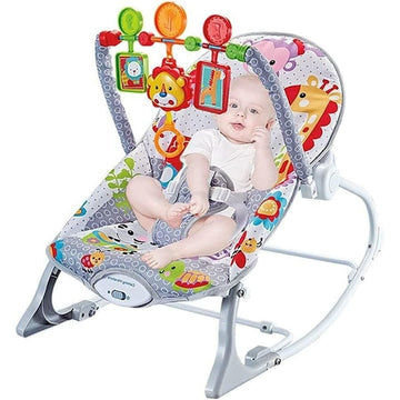 Balansoar Pepita cu Vibratii si Muzica pentru Bebelusi 0+, Gri, 18kg