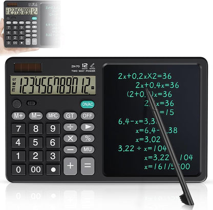 Calculator științific multifuncțional cu ecran LCD 7” pentru notițe + 2 stylus – Birou & școală