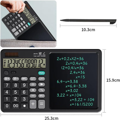 Calculator științific multifuncțional cu ecran LCD 7” pentru notițe + 2 stylus – Birou & școală