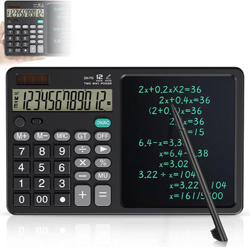 Calculator științific multifuncțional cu ecran LCD 7” pentru notițe + 2 stylus – Birou & școală