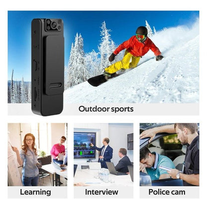 Cameră WiFi Portabilă BodyCam 1080P cu Clip + Card MicroSD 32GB