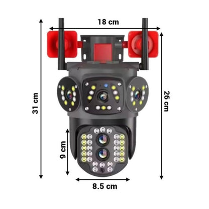 Cameră supraveghere 4G 4K IP66 – Zoom 10X, card 32GB inclus