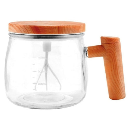 Cană cu mixer USB autoamestecare 500 ml – Sticlă borosilicată, IP67, 3 lame