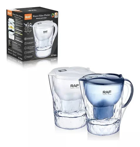 Cană Filtrantă Apă RAF R.7503 3.5L cu Afișaj LCD, Filtru Carbon Activ