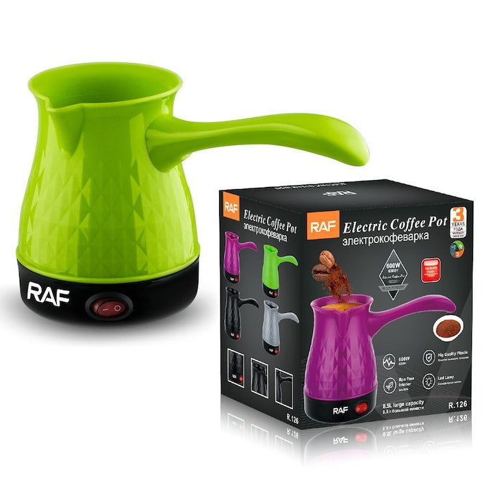 Ceainic Electric & Ibric Cafea 2 în 1 RAF R.126 600W, 500ml, Anti-Uscare, Verde