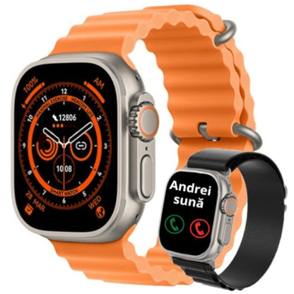 Smartwatch Z68 Ultra Series 8 – NFC, apelare Bluetooth, 49mm, încărcare wireless