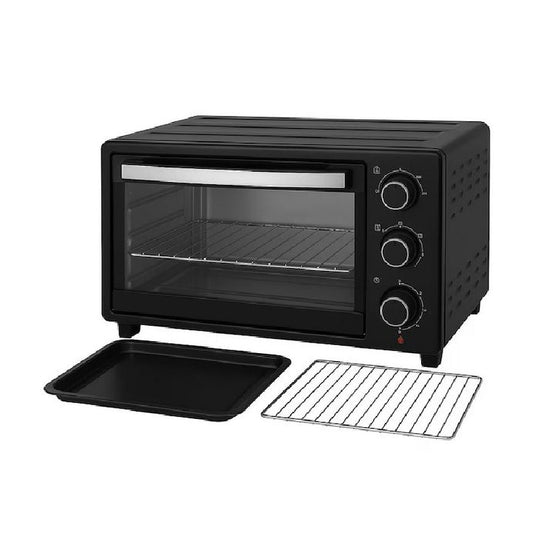 Cuptor electric 48L 2600W grill rotisor LEIHMANN negru - cadou 2 tavi silicon