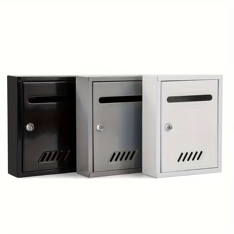 Cutie postala metalica exterior 260x200x75mm cu incuietoare rezistenta la intemperii - Gri