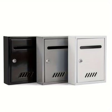 Cutie postala metalica exterior 260x200x75mm cu incuietoare rezistenta la intemperii - Gri