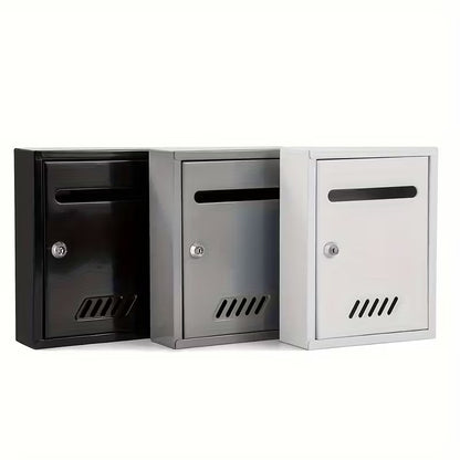 Cutie postala metalica exterior 260x200x75mm cu incuietoare rezistenta la intemperii - Gri