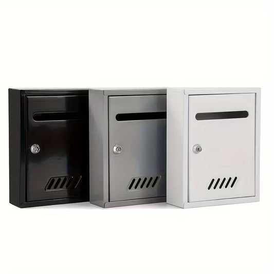 Cutie postala metalica exterior 260x200x75mm cu incuietoare rezistenta la intemperii - Gri