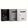 Cutie postala metalica exterior 260x200x75mm cu incuietoare rezistenta la intemperii - Gri