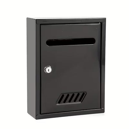 Cutie postala metalica exterior 260x200x75mm cu incuietoare rezistenta la intemperii - Gri