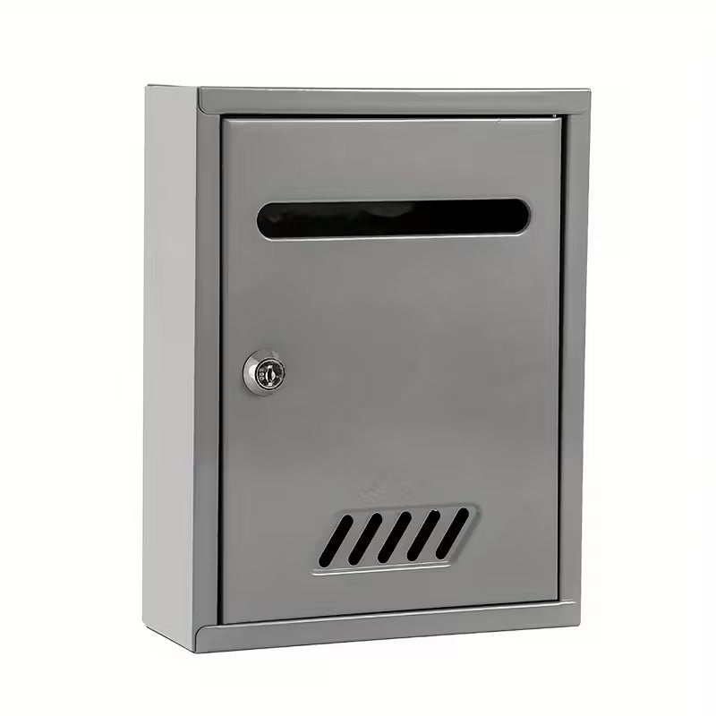 Cutie postala metalica exterior 260x200x75mm cu incuietoare rezistenta la intemperii - Gri
