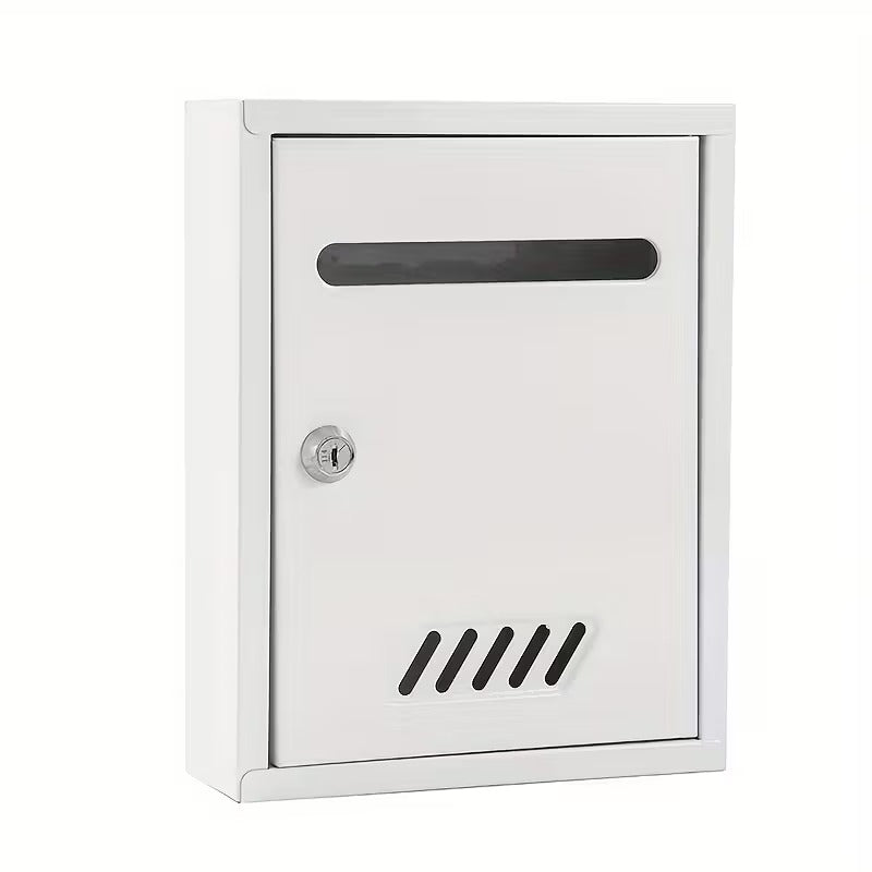 Cutie postala metalica exterior 260x200x75mm cu incuietoare rezistenta la intemperii - Gri