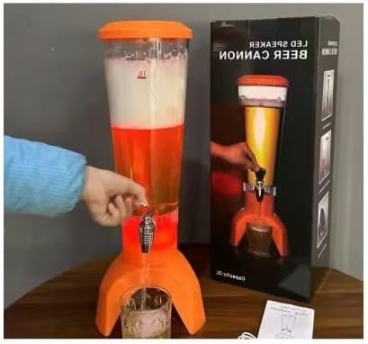 Dispenser Băuturi 3L cu LED și Boxă Bluetooth – Dozator Bere pentru Petreceri