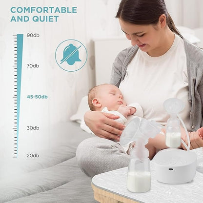 Pompa sân electrică dublă Yumcute – 3 moduri, 9 niveluri, anti-reflux, fără BPA