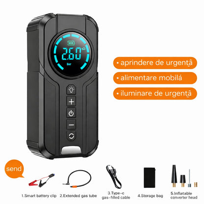 Redresor Auto 3 in 1 1000A – Compresor 150 PSI, Power Bank si Lanterna LED pentru Urgente