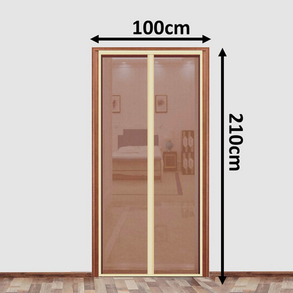 Oferta 1+1 Gratis Plasa Anti Insecte pentru Usa 100x210 cm, Maro sau Bej