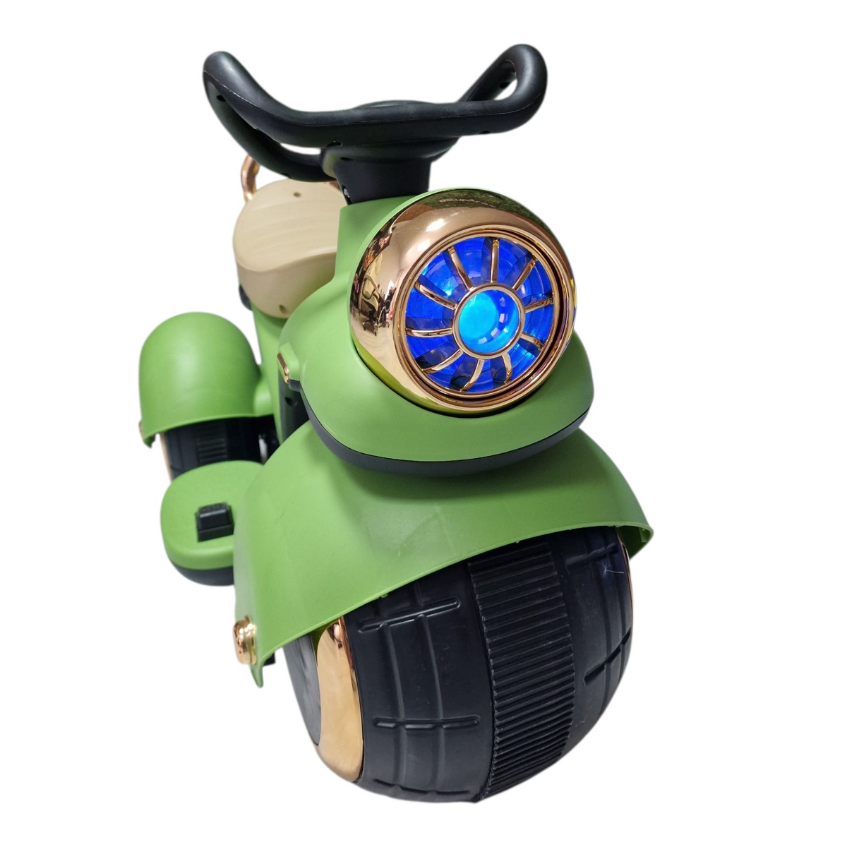 Motocicleta Electrica pentru Copii 12V 7Ah, 2 Motoare, Telecomanda, Bluetooth, Verde si Roz