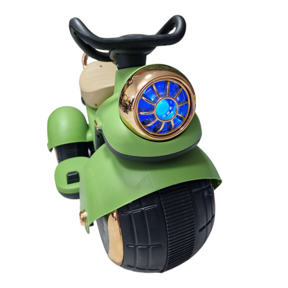 Motocicleta Electrica pentru Copii 12V 7Ah, 2 Motoare, Telecomanda, Bluetooth, Verde si Roz
