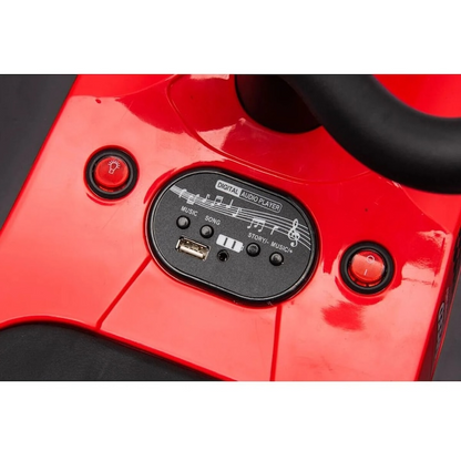 Kart Electric pentru Copii cu Drifting, Bluetooth, MP3 USB, Lumini LED, Efect Fum, 12V 7Ah