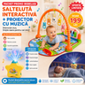 Pachet Promo Bebelusi, Salteluta Interactiva cu Pian si Proiector Muzical, 0-12 Luni