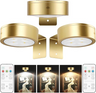 Set 3 Lampi LED de Perete cu Telecomanda, 3 Culori, Lumina Reglabila si Timer