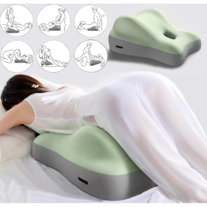 Perna Ergonomica Lombara din Spuma cu Memorie – Confort, Relaxare si Suport pentru Intimate