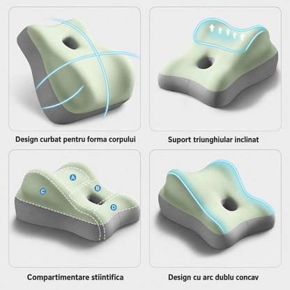 Perna Ergonomica Lombara din Spuma cu Memorie – Confort, Relaxare si Suport pentru Intimate