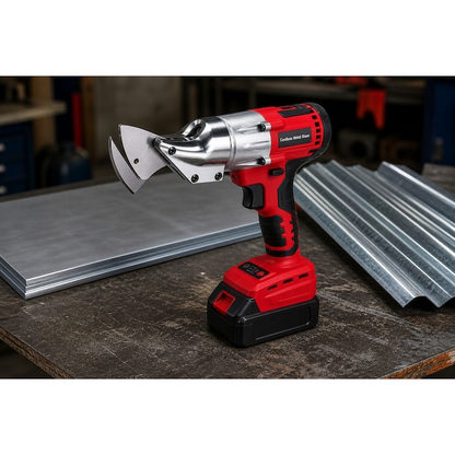 Foarfeca Electrica pentru Tabla, Cutter Metal cu Acumulator, 500W, Taiere Otel si Aluminiu