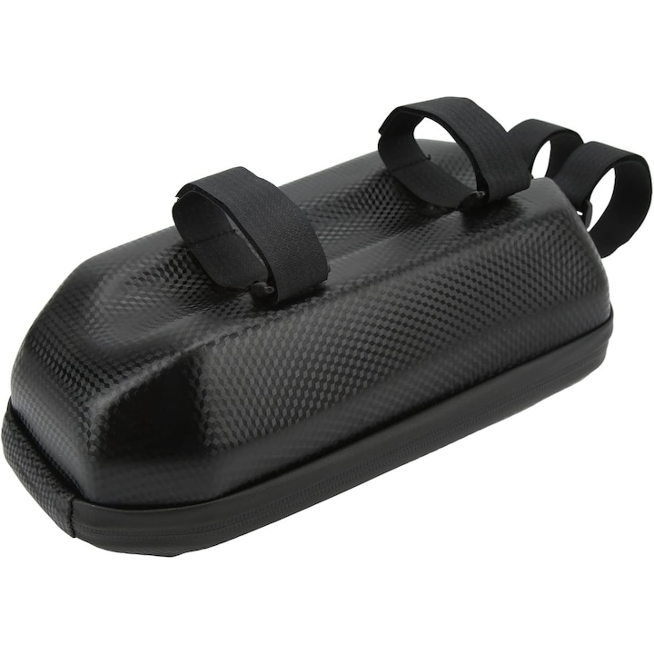 Geanta Impermeabila Trotineta 5L, EVA si Piele, Carcasa Rigida, Negru