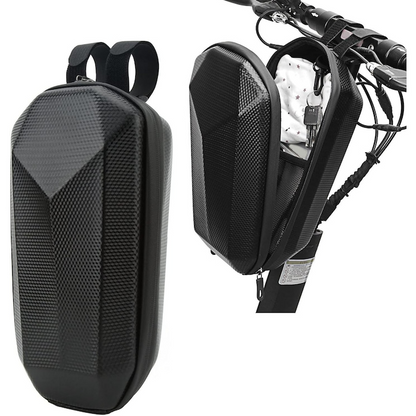 Geanta Impermeabila Trotineta 5L, EVA si Piele, Carcasa Rigida, Negru