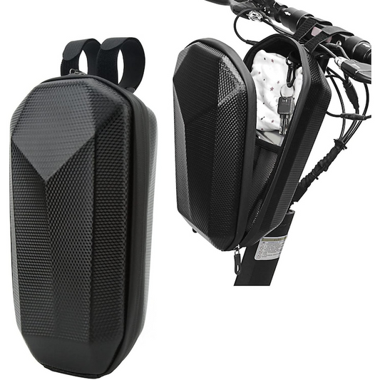 Geanta Impermeabila Trotineta 5L, EVA si Piele, Carcasa Rigida, Negru