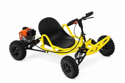 Kart Off-Road pe Benzina, Motor 2 Timpi 82cc/110cc, Viteza 35 km/h, Suspensii, Frana Disc