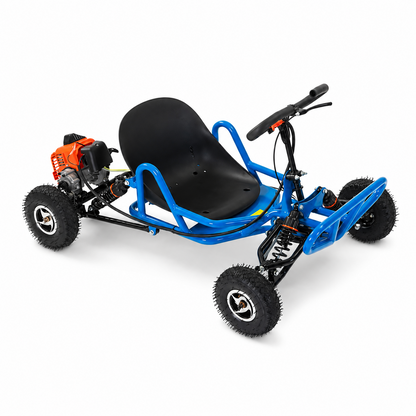 Kart Off-Road pe Benzina, Motor 2 Timpi 82cc/110cc, Viteza 35 km/h, Suspensii, Frana Disc