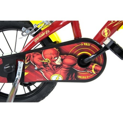 Bicicleta Copii Flash DB-614-FH Dino Bikes 16 Inch, Roti Ajutatoare, Aparatori, Sticla Apa