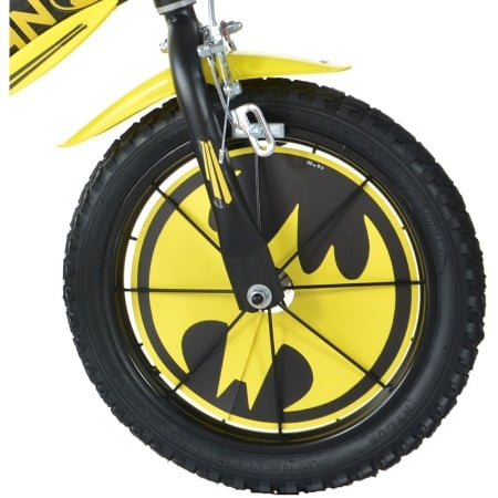 Bicicleta Copii Dino Bikes Batman 16 Inch, Roti Ajutatoare, Aparatori, Frane, Sticla Apa
