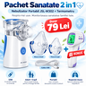 Pachet Sanatate 2 in 1 la Doar 79 Lei – Nebulizator Portabil + Termometru sau Mini Umidificator