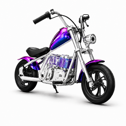 Mini Chopper Electric YJS618 Plus pentru Copii, 24V, Motor 1000W, 25 km/h, Roti Pneumatice, 5-12 Ani, Roti ajutatoare